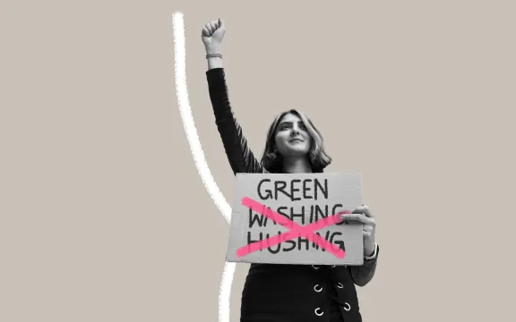 Greenwashing Greenhushing